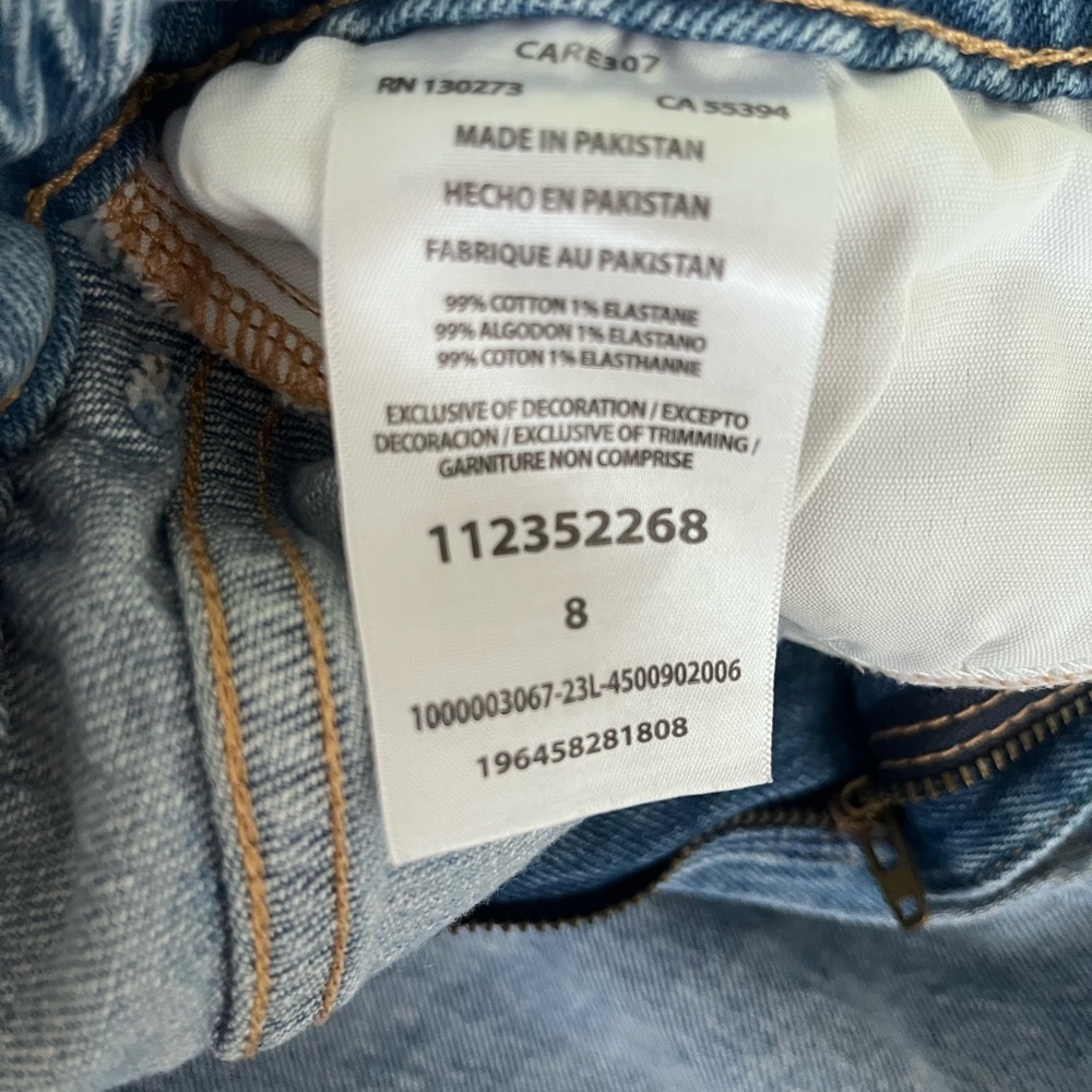 Wrangler Raw Hem Denim Mini Skirt - Picture 5 of 6